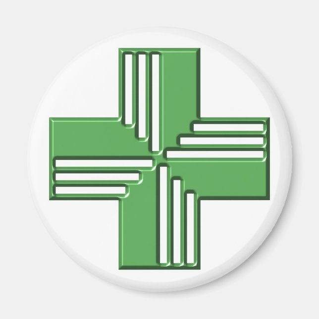 Pharmacy Cross Magnet (Front)