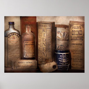 Pharmacy - Cures for the Bowels Poster