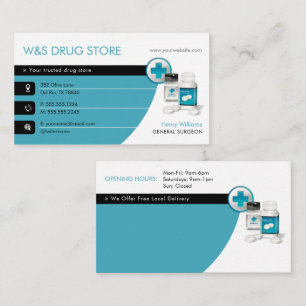 Pharmacy Drug Store Business Card