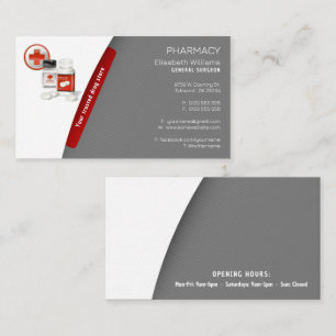 Pharmacy   Drug Store Business Card