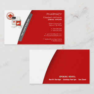 Pharmacy   Drug Store Business Card