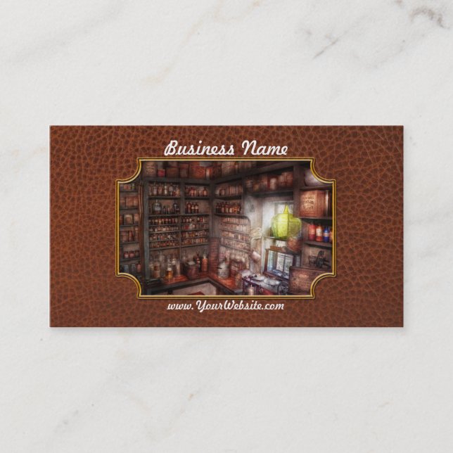 Pharmacy - Equipment - Merlin's Study Business Card (Front)