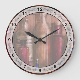 Pharmacy - From Antacids to Antiseptics Large Clock