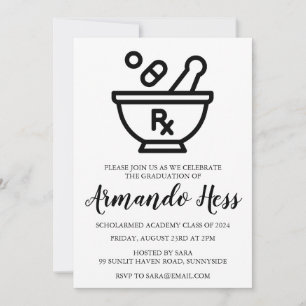 pharmacy graduation invitations