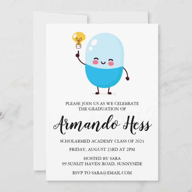 pharmacy graduation invitations (Front)