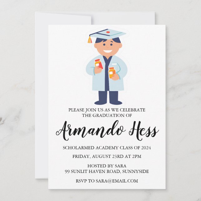 pharmacy graduation invitations (Front)