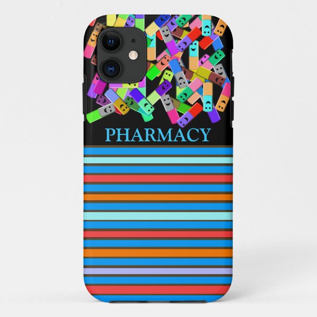 Pharmacy "Happy Pills" Design Case-Mate iPhone Case (Back)