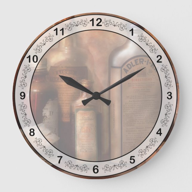 Pharmacy - Indegestion Remedies Large Clock (Front)