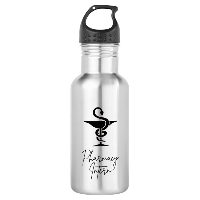 Pharmacy Intern Stainless Steel Water Bottle  (Front)