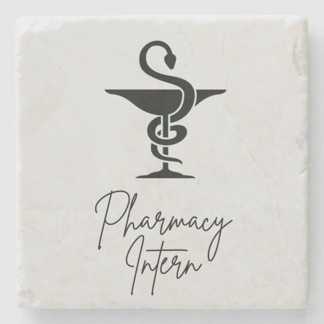 Pharmacy Intern Stone Coaster  (Front)