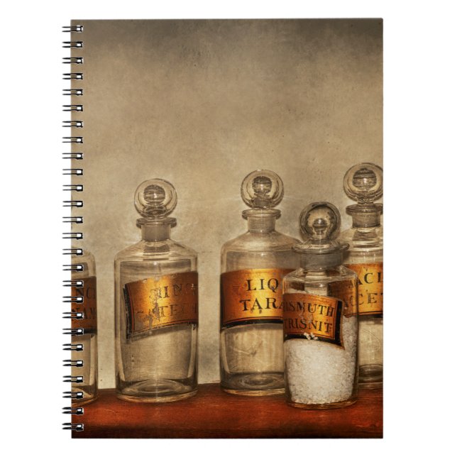 Pharmacy - Jars for tinctures Notebook (Front)