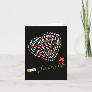 Pharmacy Life Pharmacist Heart Happy Valentine's D Card