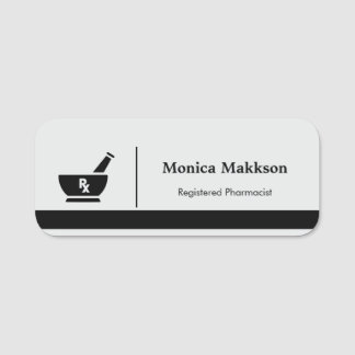 Pharmacy Logo Pharmacist Medical  Name Tag