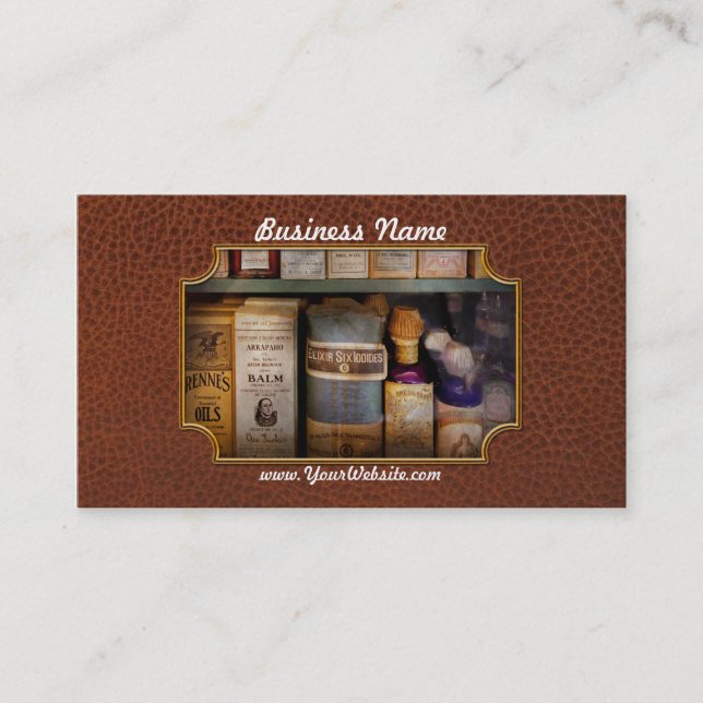 Pharmacy - Oils and Balms Business Card (Front)