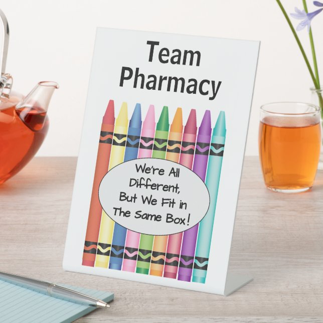 Pharmacy or Technician  Pedestal Sign (In SItu)