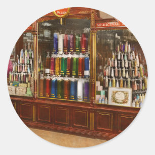 Pharmacy - Pharmaceutical Elegance 1876 Classic Round Sticker