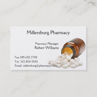 Pharmacy Pharmacist Business Card