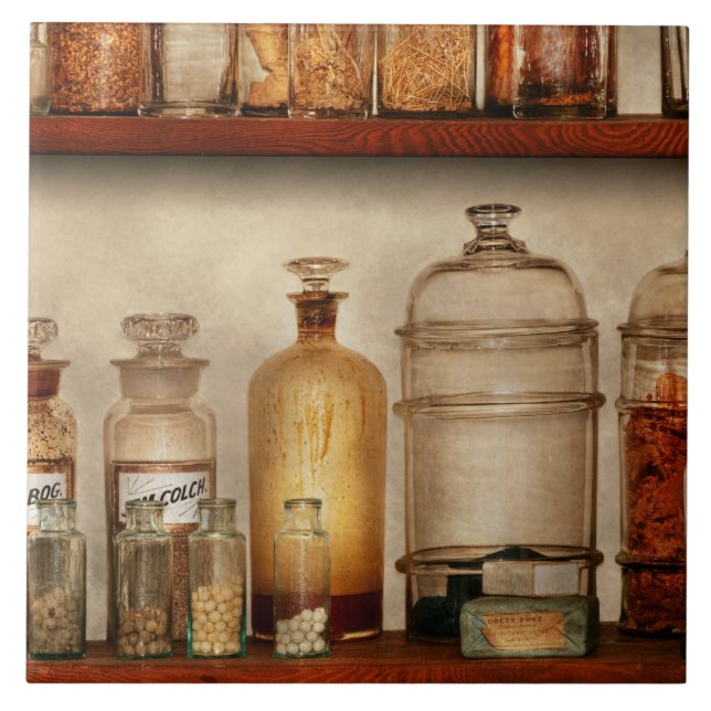 Pharmacy - Pharmacy curiosities Ceramic Tile (Front)