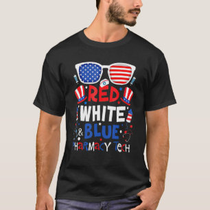 Pharmacy Pills Usa Flag Pharmacist  4th Of July 3 T-Shirt