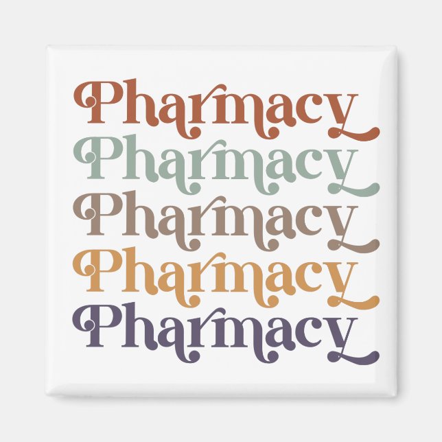 Pharmacy Retro Pharmacist Pharmacy Student Gift  Magnet (Front)