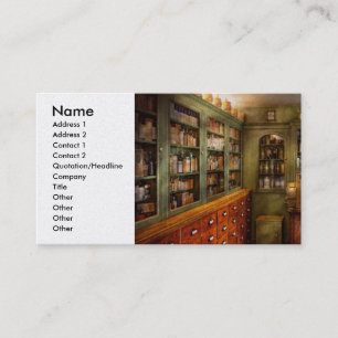 Pharmacy - Room - The dispensary Business Card