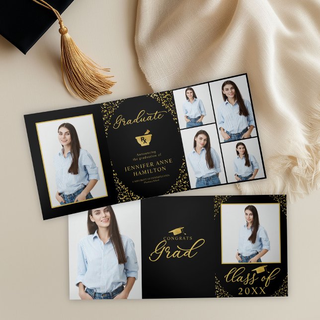 Pharmacy School  7 Photos Graduation Announcement (Creator Uploaded)