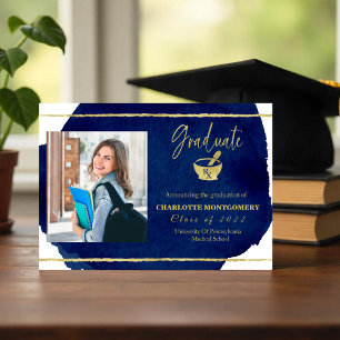 Pharmacy School Graduation Announcement Photo