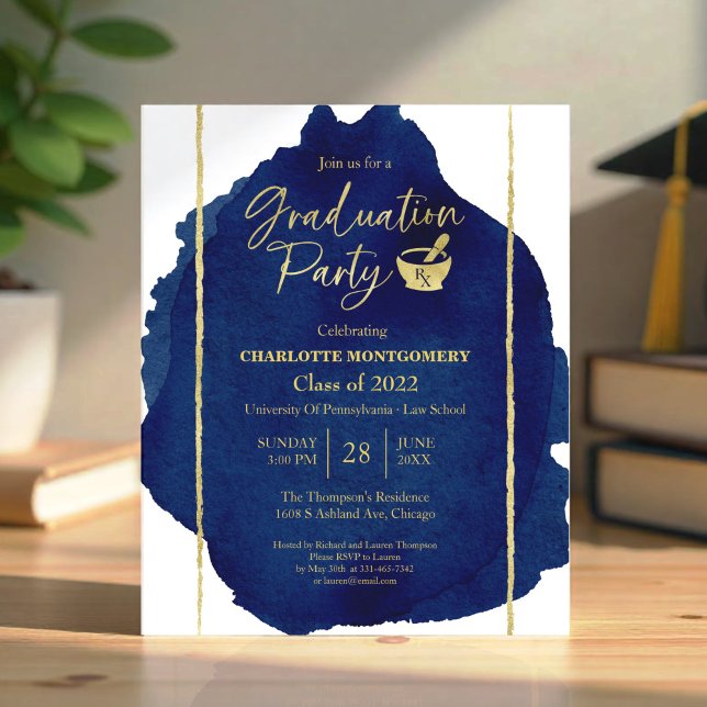 Pharmacy School Graduation Party Budget Invitation (Creator Uploaded)