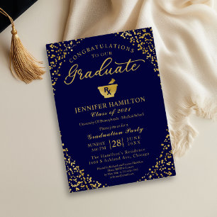 Pharmacy School Graduation Party Invitation