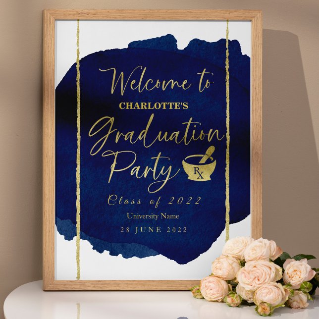 Pharmacy School graduation party welcome sign (Creator Uploaded)
