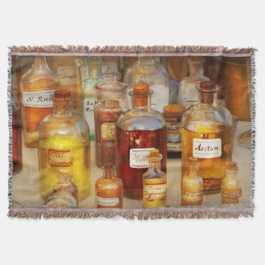 Pharmacy - Serums and Elixirs Throw Blanket