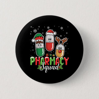 Pharmacy Squad Christmas Costume Reindeer Elf 6 Cm Round Badge