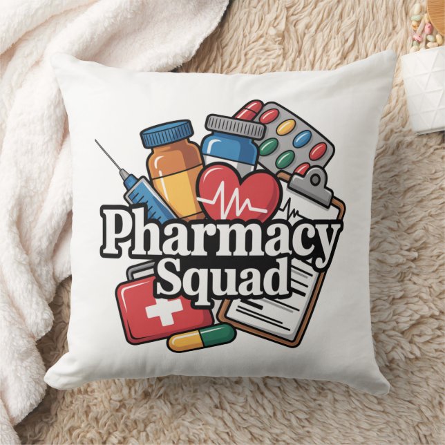 'Pharmacy Squad'. Cushion (Blanket)