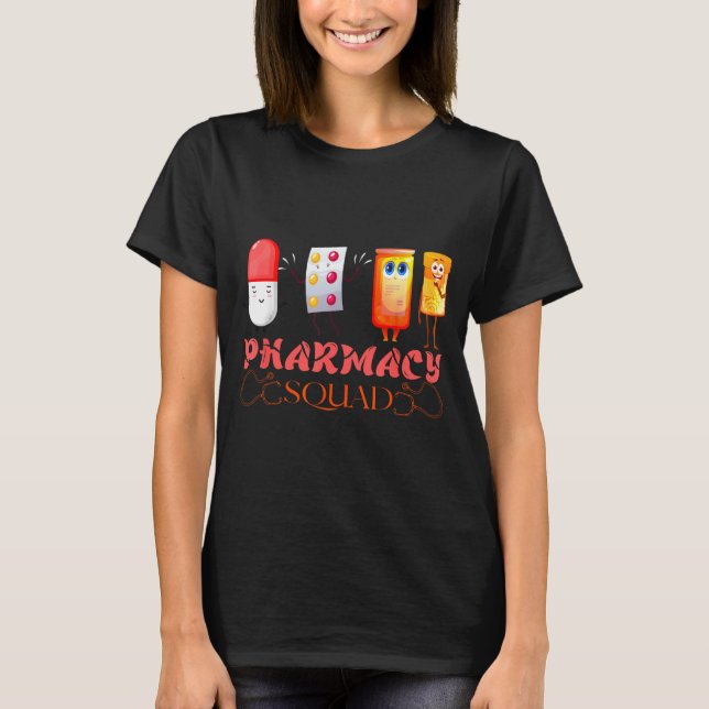 Pharmacy Squad Valentines Cute Lls Pharmacist Phar T-Shirt (Front)