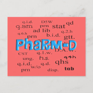 Pharmacy Student Pharm-D Gifts Postcard