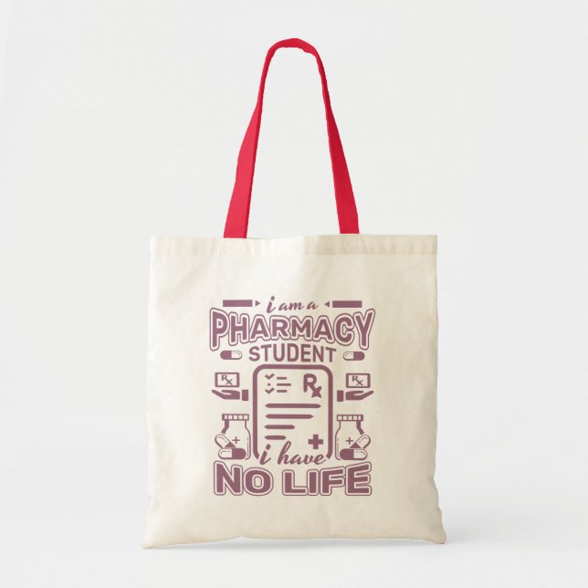 PHARMACY STUDENT QUOTES TOTE BAG (Front)