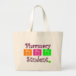 pharmacy student tote bag, pestle and mortar