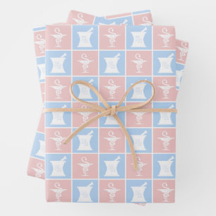 Pharmacy Symbol Pharmacist Pharmacy Tech Pattern Wrapping Paper Sheet