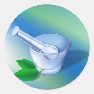 Pharmacy Symbols Classic Round Sticker