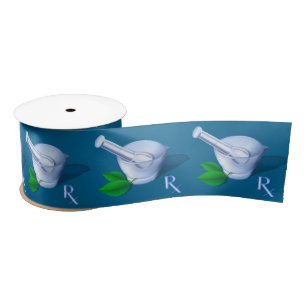 Pharmacy Symbols Satin Ribbon