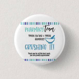 Pharmacy team appreciation thank you 3 cm round badge