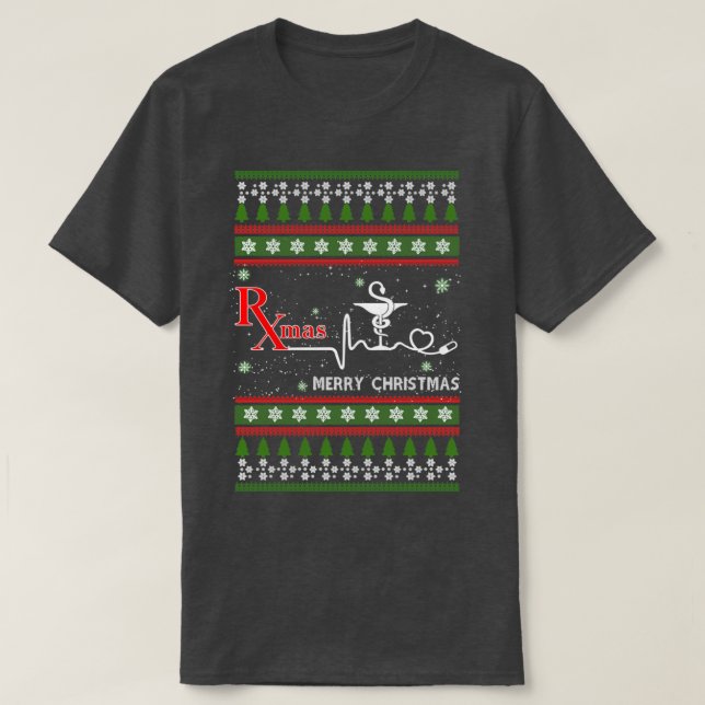 PHARMACY TECH CHRISTMAS 1 T-Shirt (Design Front)