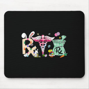 Pharmacy Tech Easter Day Pharmacist Certified Phar Mouse Pad