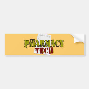 Pharmacy Tech Gifts With Prescription Design Bumper Sticker