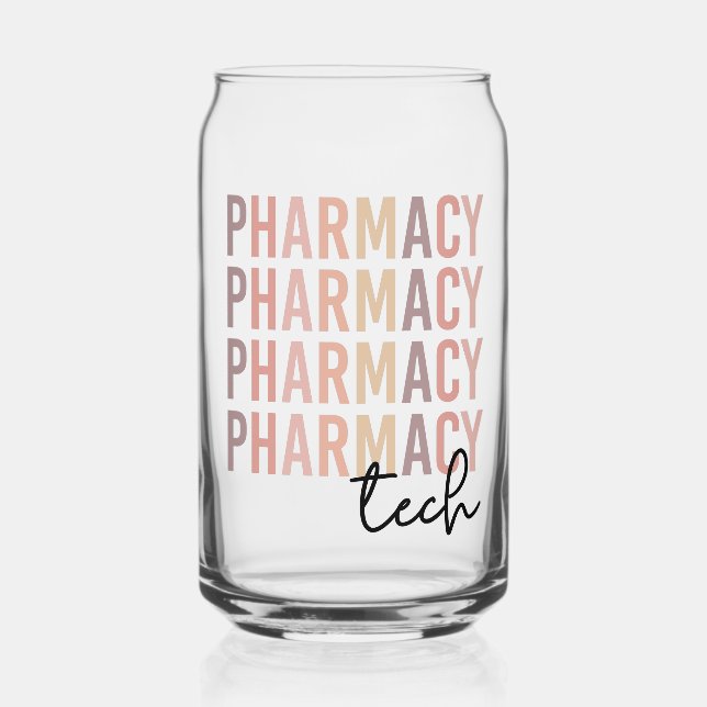 Pharmacy Tech | Pharmacy Technician Can Glass (Front)