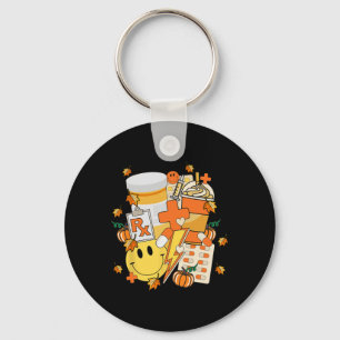 Pharmacy Tech Technician Pharmacist Student Fall V Key Ring