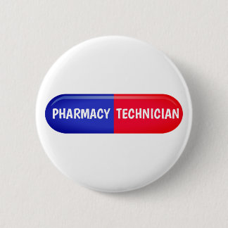 Pharmacy Technician 6 Cm Round Badge