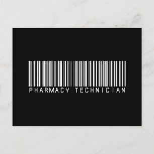 Pharmacy Technician Bar Code Postcard