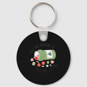 Pharmacy Technician Christmas Pharmacy Graduation Key Ring