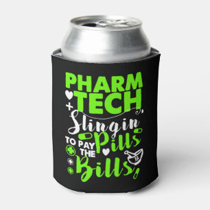 Pharmacy Technician Funny Shirt Can Cooler